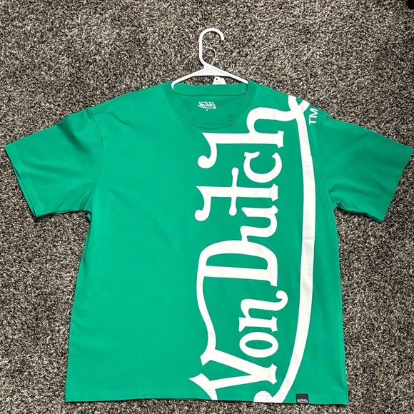 Von Dutch Other - Von Dutch Green Logo Tee S